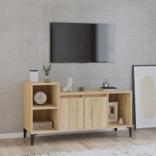 vidaXL sonoma tölgyszínű szerelt fa TV-szekrény 100x35x55 cm bútor