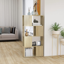 vidaXL sonoma-tölgyszínű térelválasztó könyvszekrény 60x24x124,5 cm bútor