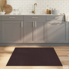 vidaXL Sötétbarna bambusz négyzet alakú szőnyeg 100 x 100 cm lakástextília