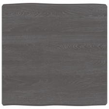 vidaXL sötétbarna kezelt tömör asztallap 60x60x(2-6) cm (364003) bútor
