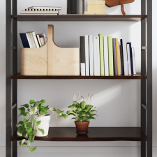 vidaXL sötétbarna kezelt tömör tölgyfa fali polc 100x60x2 cm bútor