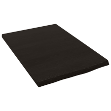 vidaXL sötétbarna kezelt tömör tölgyfa fali polc 40x60x2 cm (363755) bútor