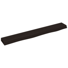 vidaXL sötétbarna kezelt tömör tölgyfa fali polc 80x10x4 cm (363777) bútor