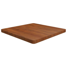vidaXL sötétbarna kezelt tömör tölgyfa négyzet asztallap 70x70x4cm bútor