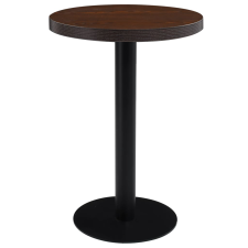 vidaXL sötétbarna MDF bisztróasztal 60 cm (286422) bútor