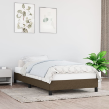 vidaXL sötétbarna szövet ágykeret 100x200 cm ágy és ágykellék