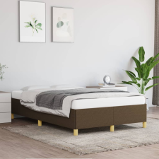 vidaXL sötétbarna szövet ágykeret 120x200 cm ágy és ágykellék