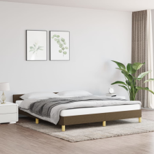 vidaXL sötétbarna szövet ágykeret fejtámlával 180 x 200 cm ágy és ágykellék