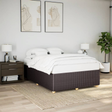 vidaXL sötétbarna szövet ágykeret matrac nélkül 160 x 200 cm ágy és ágykellék