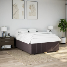vidaXL sötétbarna szövet ágykeret matrac nélkül 160 x 200 cm ágy és ágykellék