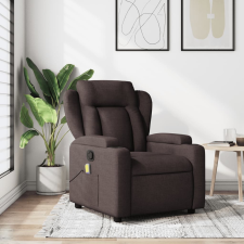vidaXL sötétbarna szövet dönthető masszázsfotel masszázsfotel