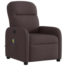 vidaXL sötétbarna szövet dönthető masszázsfotel (4015537) masszázsfotel