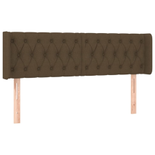 vidaXL sötétbarna szövet fejtámla 147x16x78/88 cm (3119105) ágy és ágykellék