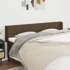 vidaXL sötétbarna szövet fejtámla 163x16x78/88 cm ágy és ágykellék