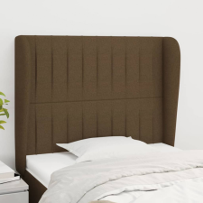 vidaXL sötétbarna szövet fejtámla szárnyakkal 103 x 23 x 118/128 cm ágy és ágykellék