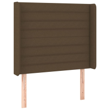 vidaXL sötétbarna szövet fejtámla szárnyakkal 103x16x118/128 cm (3119713) ágy és ágykellék