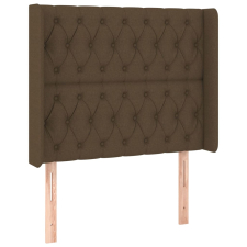 vidaXL sötétbarna szövet fejtámla szárnyakkal 103x16x118/128 cm (3119909) ágy és ágykellék