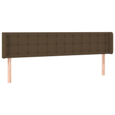 vidaXL sötétbarna szövet fejtámla szárnyakkal 163x16x78/88 cm (3119211) ágy és ágykellék