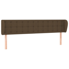 vidaXL sötétbarna szövet fejtámla szárnyakkal 203x23x78/88 cm (3117603) ágy és ágykellék