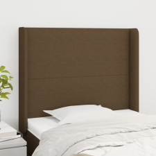 vidaXL sötétbarna szövet fejtámla szárnyakkal 83x16x118/128 cm ágy és ágykellék