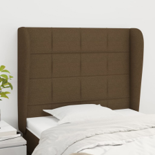 vidaXL sötétbarna szövet fejtámla szárnyakkal 93 x 23 x 118/128 cm ágy és ágykellék