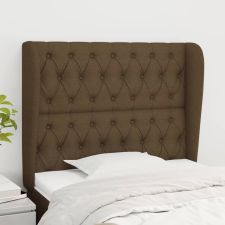 vidaXL sötétbarna szövet fejtámla szárnyakkal 93 x 23 x 118/128 cm ágy és ágykellék