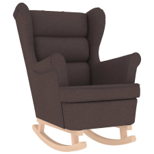 vidaXL sötétbarna szövet hintaszék 74 x 90 x 102 cm (4016923) bútor