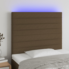 vidaXL sötétbarna szövet LED-es fejtámla 100x5x118/128 cm ágy és ágykellék