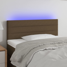 vidaXL sötétbarna szövet LED-es fejtámla 100x5x78/88 cm ágy és ágykellék