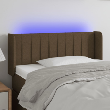 vidaXL sötétbarna szövet LED-es fejtámla 83 x 16 x 78/88 cm ágy és ágykellék