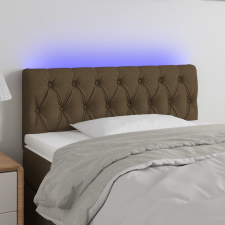 vidaXL sötétbarna szövet LED-es fejtámla 90 x 7 x 78/88 cm ágy és ágykellék