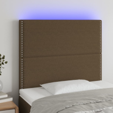 vidaXL sötétbarna szövet LED-es fejtámla 90x5x118/128 cm ágy és ágykellék