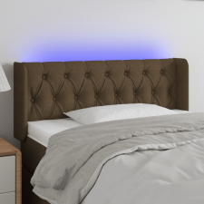 vidaXL sötétbarna szövet LED-es fejtámla 93 x 16 x 78/88 cm ágy és ágykellék