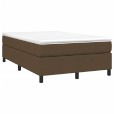 vidaXL sötétbarna szövet rugós ágy matraccal 120 x 190 cm (3269686) ágy és ágykellék