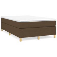 vidaXL sötétbarna szövet rugós ágykeret 120 x 200 cm (3120948) ágy és ágykellék