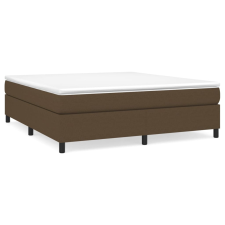 vidaXL sötétbarna szövet rugós ágykeret 160x200 cm (3120873) ágy és ágykellék