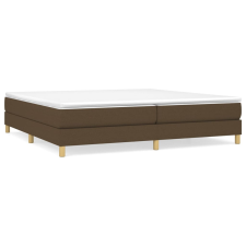 vidaXL sötétbarna szövet rugós ágykeret 200x200 cm (3120641) ágy és ágykellék