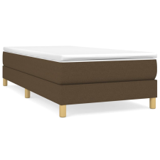 vidaXL sötétbarna szövet rugós ágykeret 90 x 200 cm (3120585) ágy és ágykellék