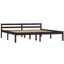 vidaXL sötétbarna tömör fenyőfa ágykeret 180 x 200 cm  (283207) ágy és ágykellék