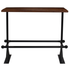vidaXL sötétbarna újrahasznosított fa bárasztal 150 x 70 x 107 cm  (245384) bútor