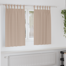 vidaXL Sötétítő függönyök 2 pcs Tópszínű 140 x 140 cm Poliészter lakástextília
