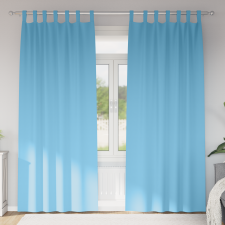 vidaXL Sötétítő függönyök 2 pcs Világos kék 225 x 140 cm Poliészter lakástextília