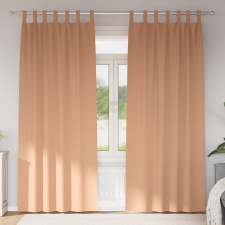 vidaXL Sötétítő függönyök 2 pcs Világosbarna 225 x 140 cm Poliészter lakástextília