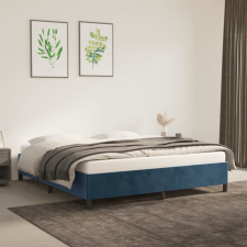 vidaXL sötétkék bársony ágykeret 180x200 cm ágy és ágykellék