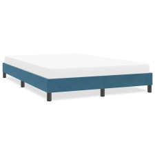 vidaXL sötétkék bársony ágykeret matrac nélkül 140x220 cm ágy és ágykellék