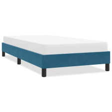 vidaXL sötétkék bársony ágykeret matrac nélkül 90x220 cm ágy és ágykellék