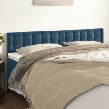 vidaXL sötétkék bársony fejtámla 100x5x78/88 cm ágy és ágykellék