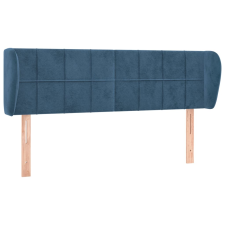 vidaXL sötétkék bársony fejtámla 147x23x78/88 cm (3117196) ágy és ágykellék