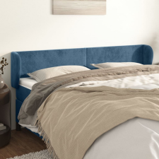 vidaXL sötétkék bársony fejtámla 163x23x78/88 cm ágy és ágykellék
