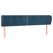 vidaXL sötétkék bársony fejtámla 163x23x78/88 cm ágy és ágykellék